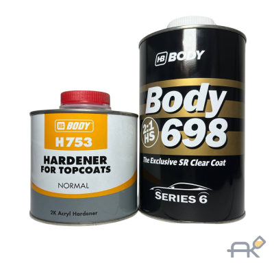 Лак BODY 698 прозрачный 2+1 1л+отв